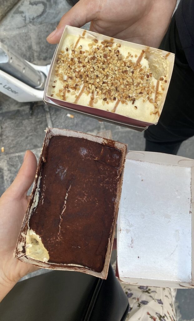 gluten free tiramisu in rome, italy