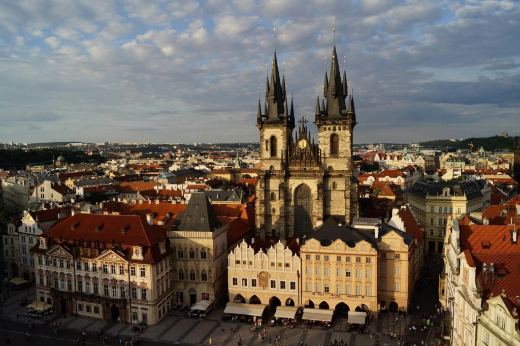 View of Prague's old town